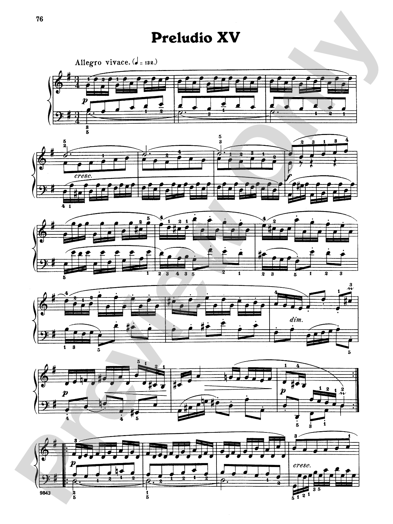 Bach: The Well-Tempered Clavier (Volume II) (Ed. Carl Czerny)