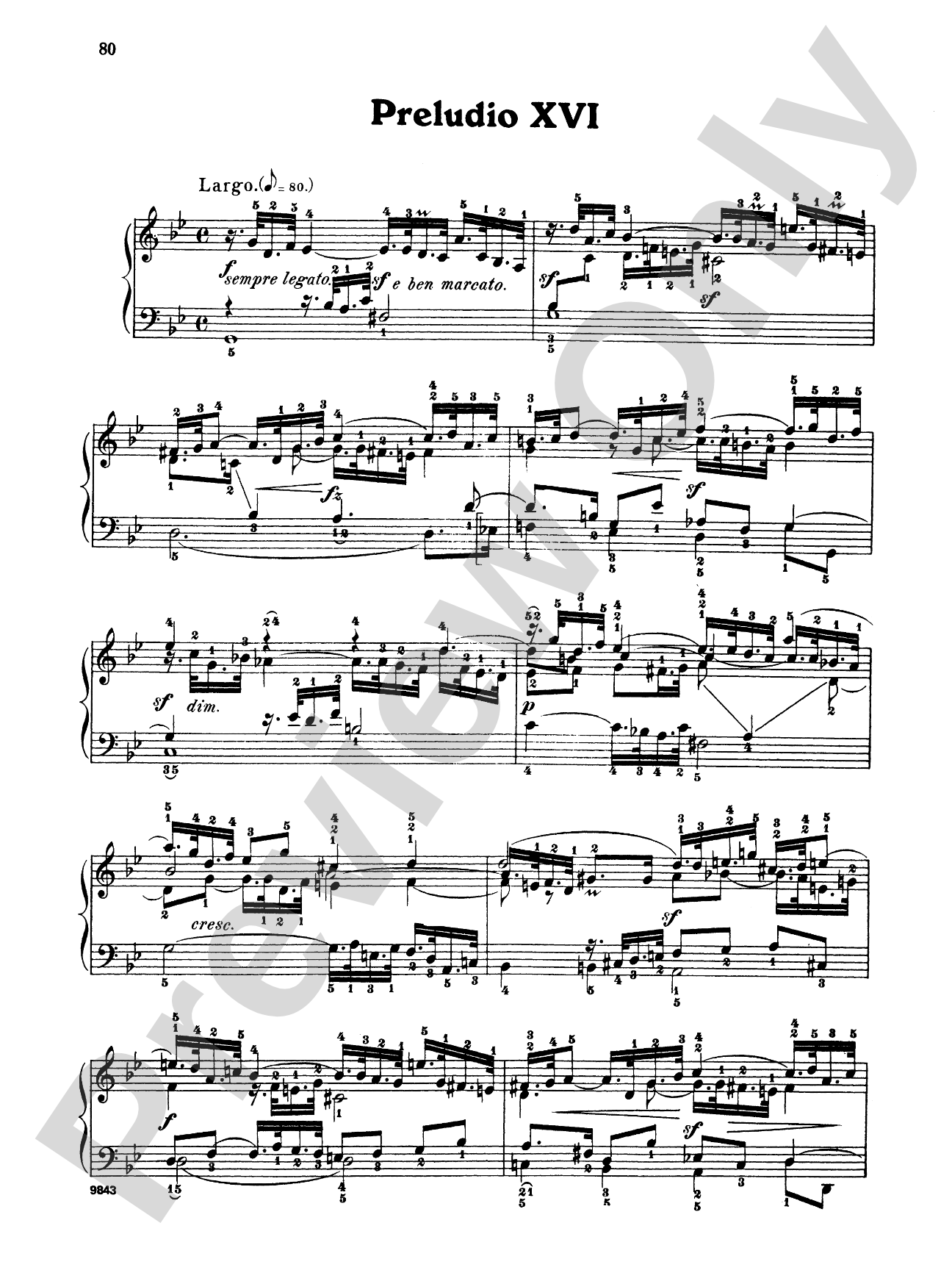 Bach: The Well-Tempered Clavier (Volume II) (Ed. Carl Czerny)