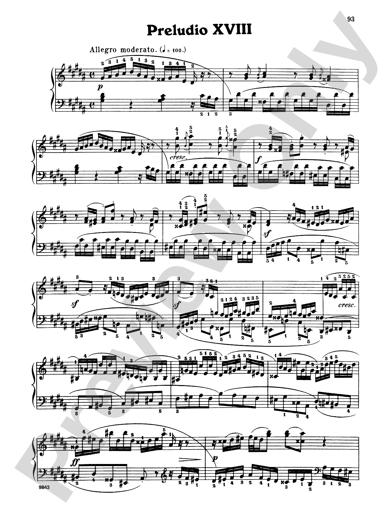 Bach: The Well-Tempered Clavier (Volume II) (Ed. Carl Czerny)