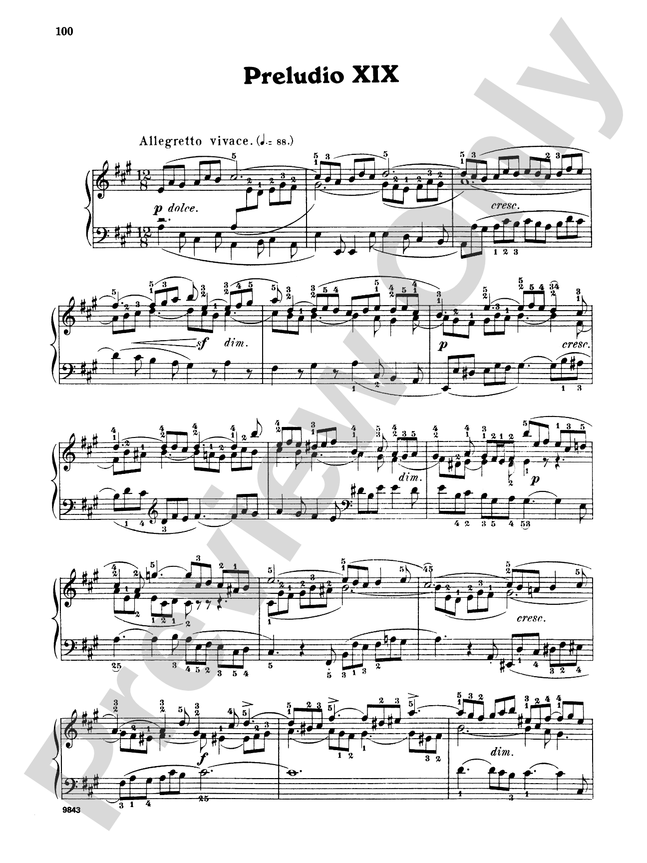 Bach: The Well-Tempered Clavier (Volume II) (Ed. Carl Czerny)