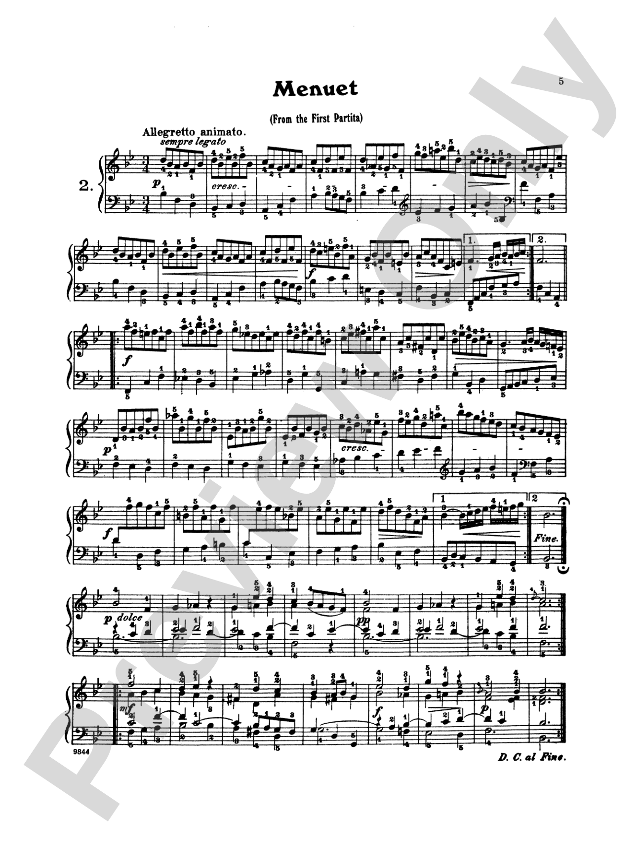 Bach: Twenty One Favorite Pieces