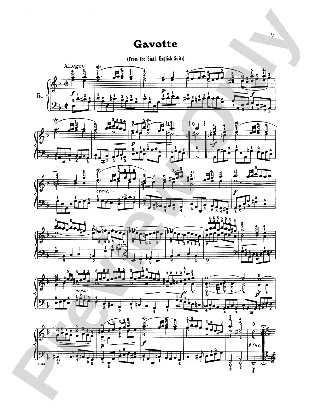 Bach: Twenty One Favorite Pieces