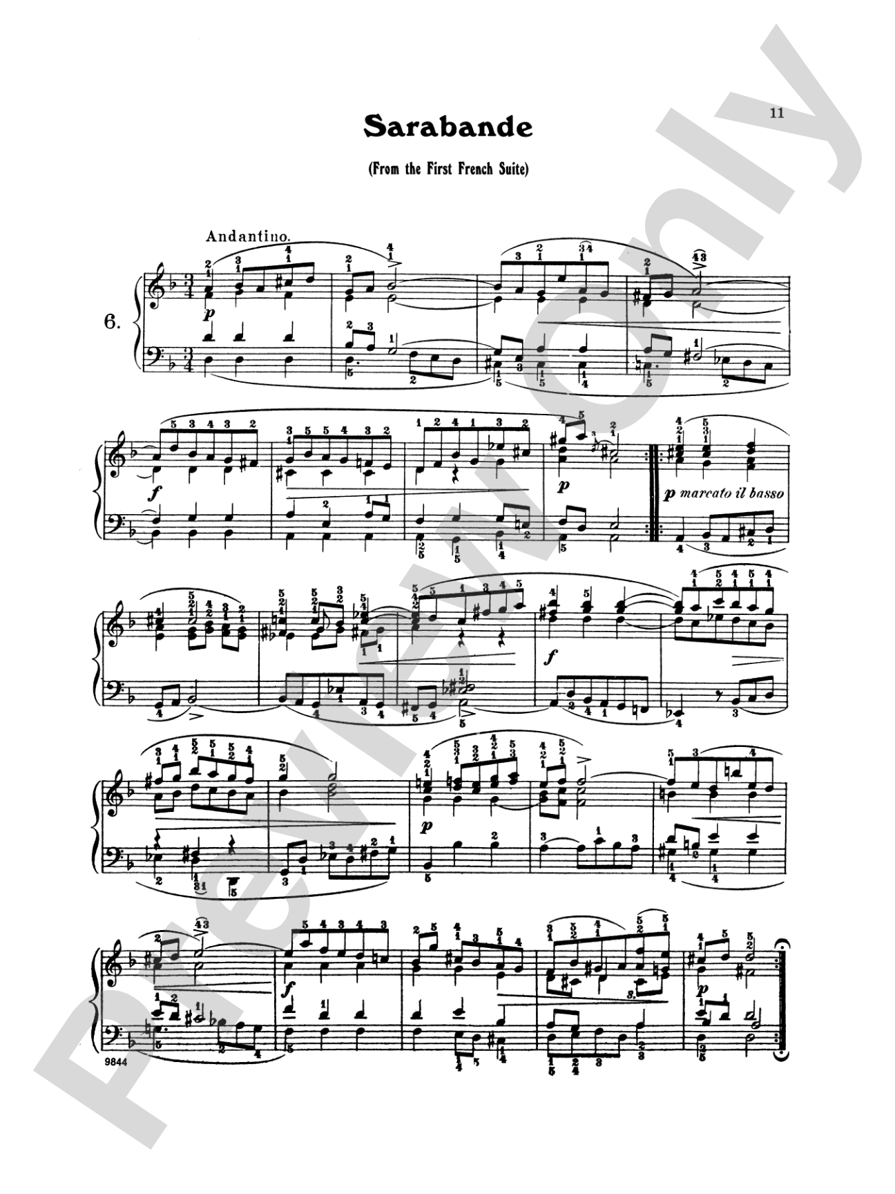 Bach: Twenty One Favorite Pieces