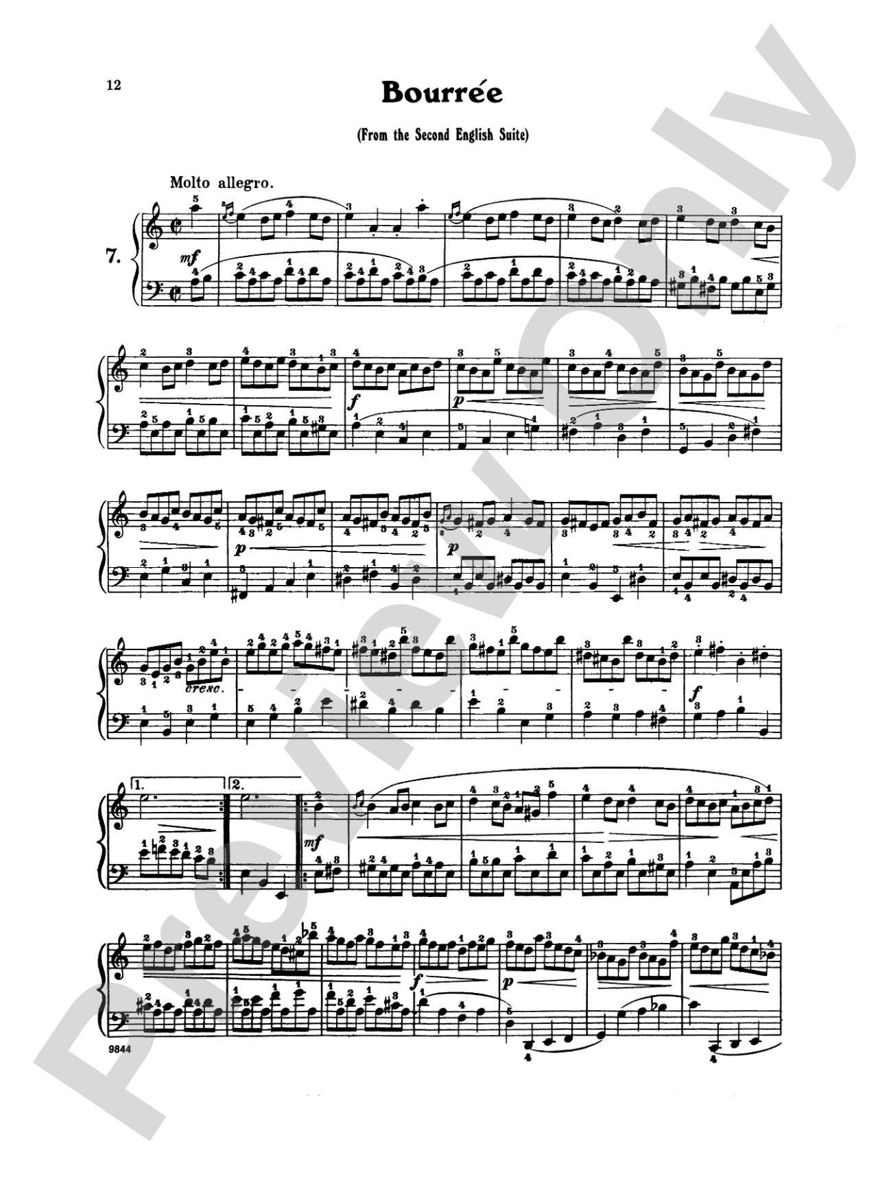Bach: Twenty One Favorite Pieces