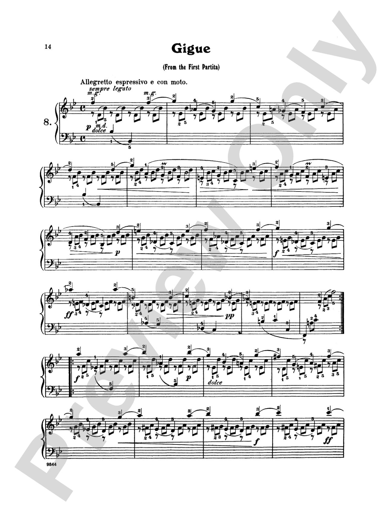 Bach: Twenty One Favorite Pieces