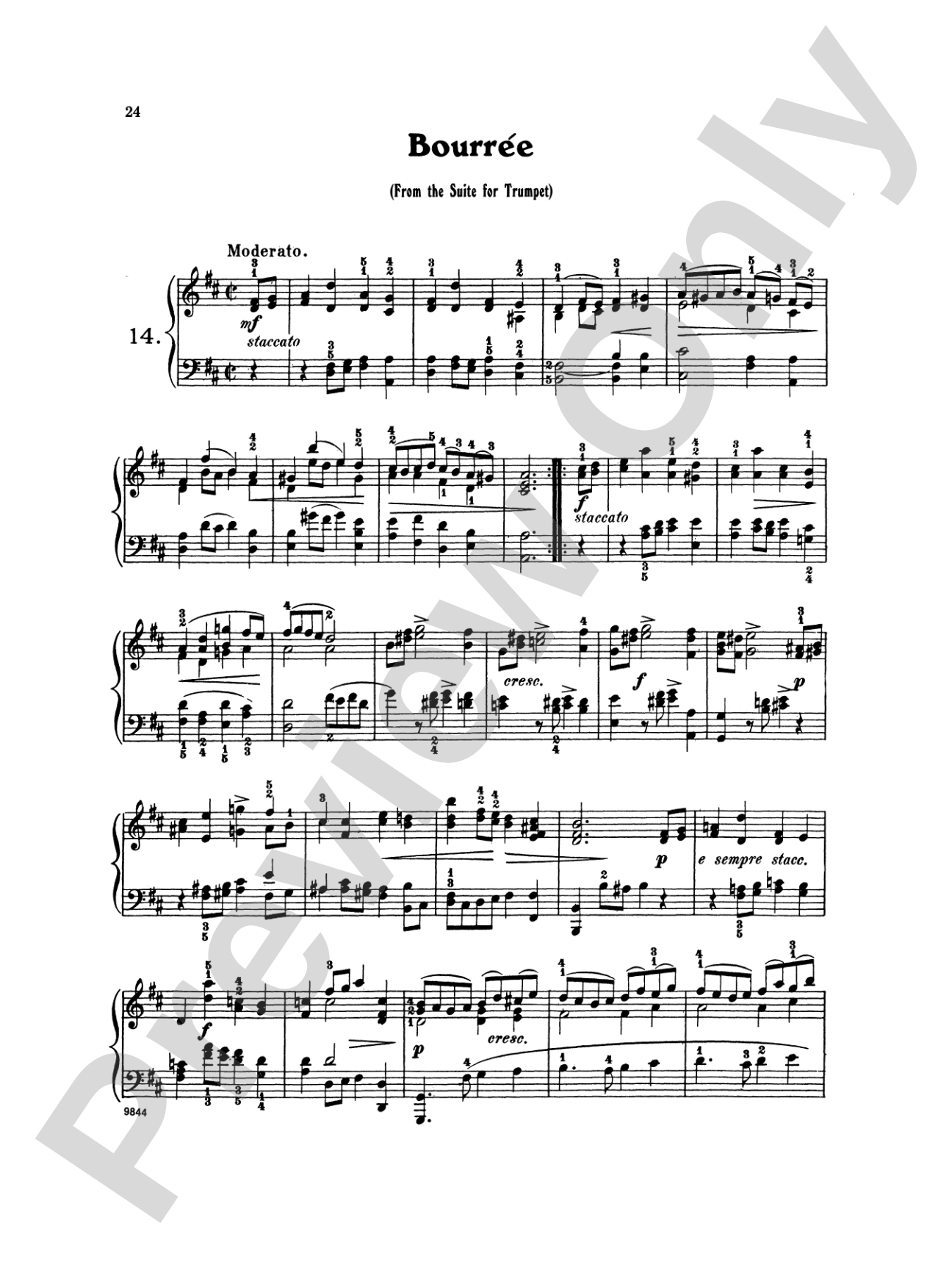 Bach: Twenty One Favorite Pieces