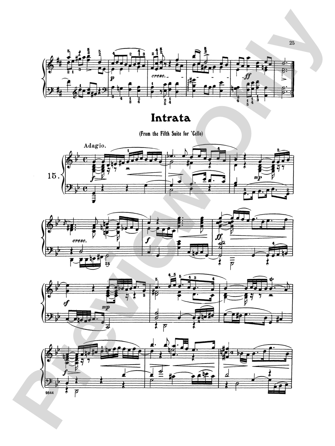 Bach: Twenty One Favorite Pieces