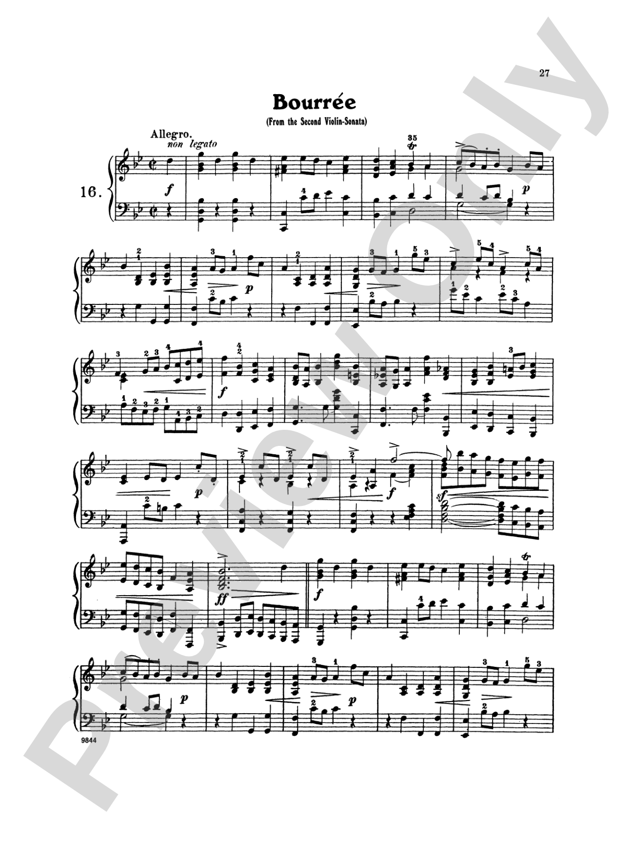 Bach: Twenty One Favorite Pieces