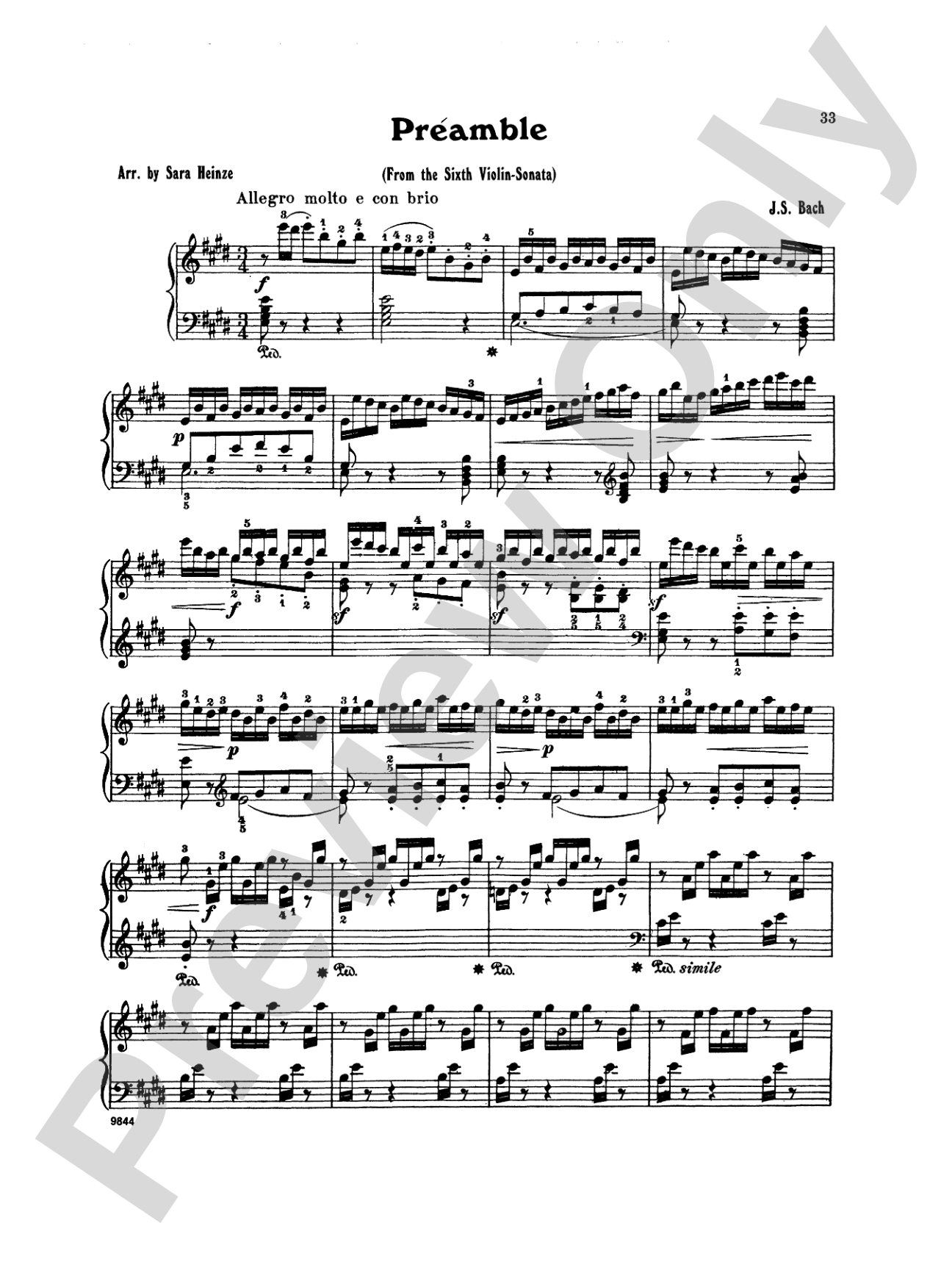 Bach: Twenty One Favorite Pieces