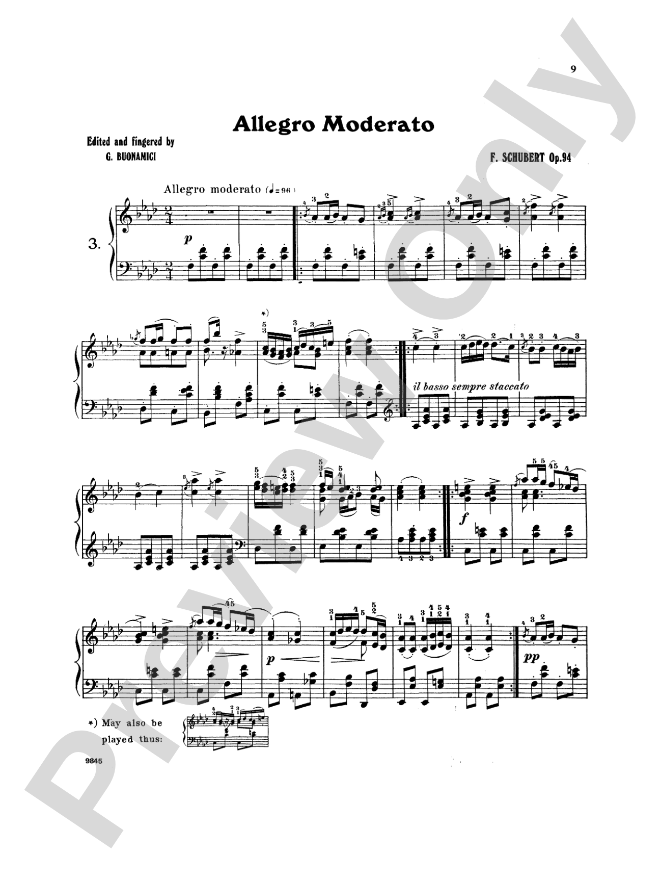 Schubert: Moments Musicaux, Op. 94