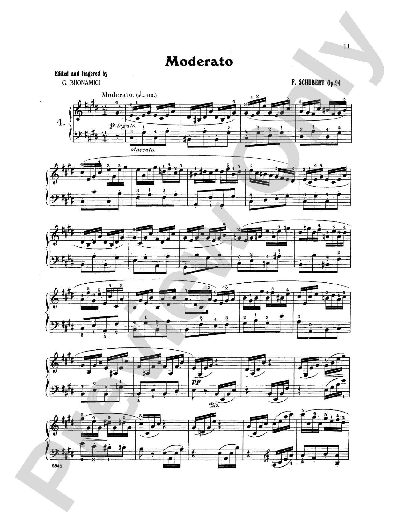 Schubert: Moments Musicaux, Op. 94