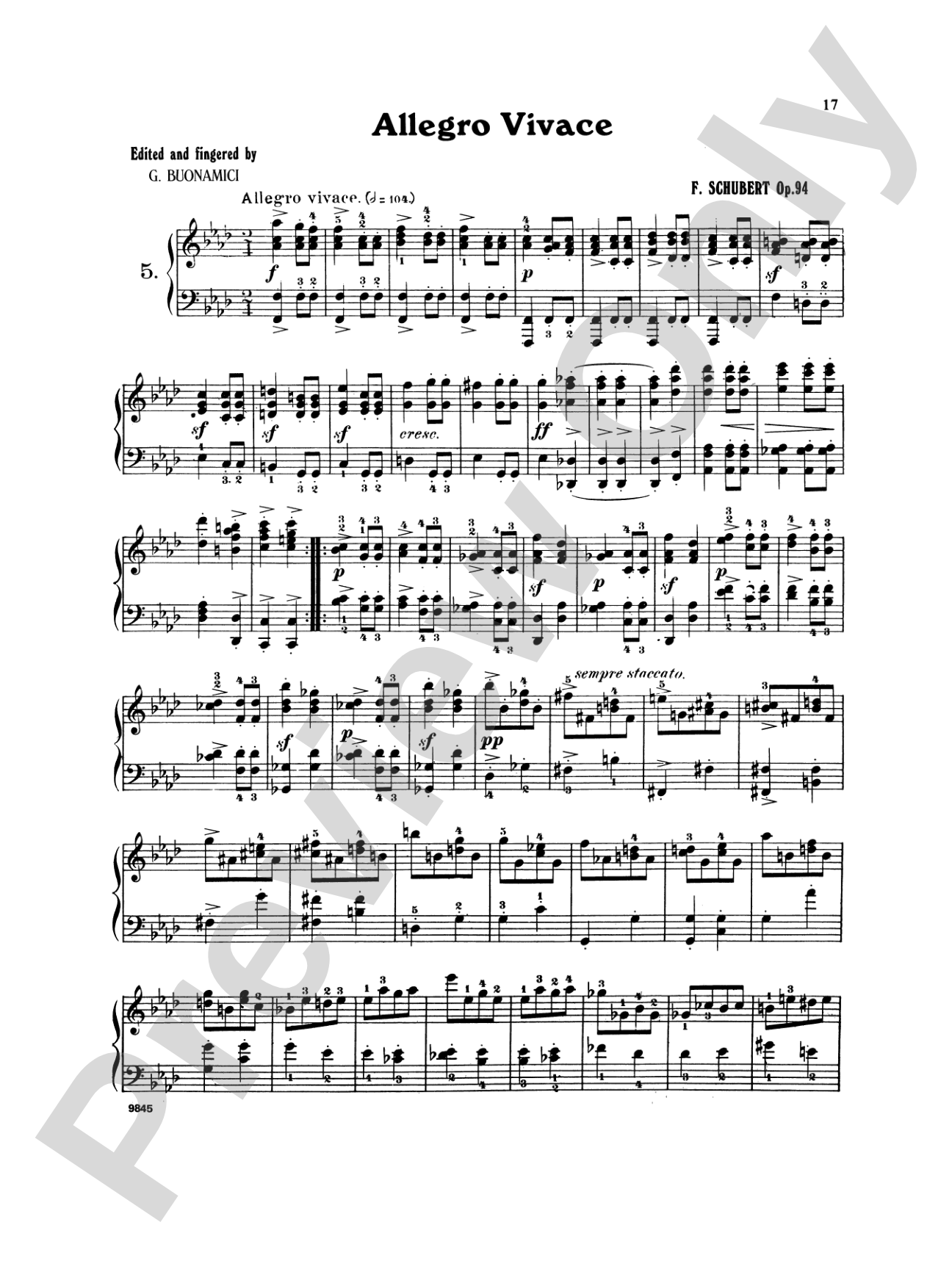 Schubert: Moments Musicaux, Op. 94