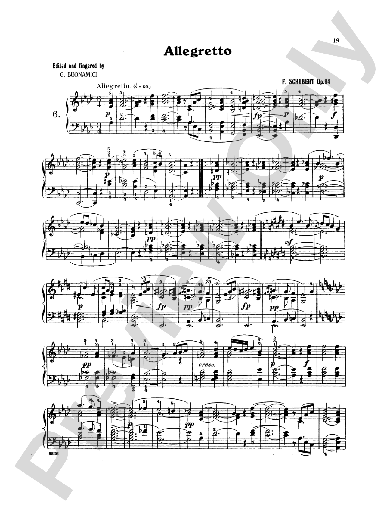 Schubert: Moments Musicaux, Op. 94