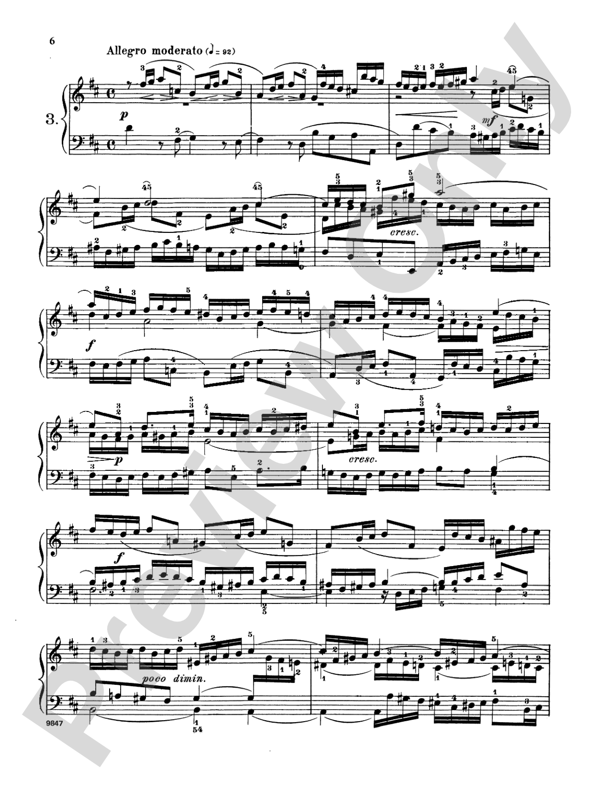 Bach: Fifteen Three-Part Inventions (Ed. Carl Czerny)