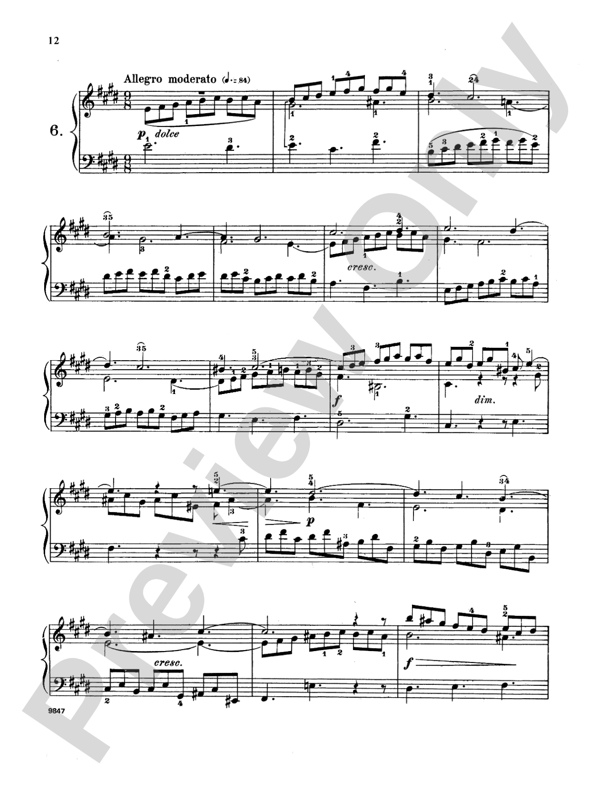 Bach: Fifteen Three-Part Inventions (Ed. Carl Czerny)
