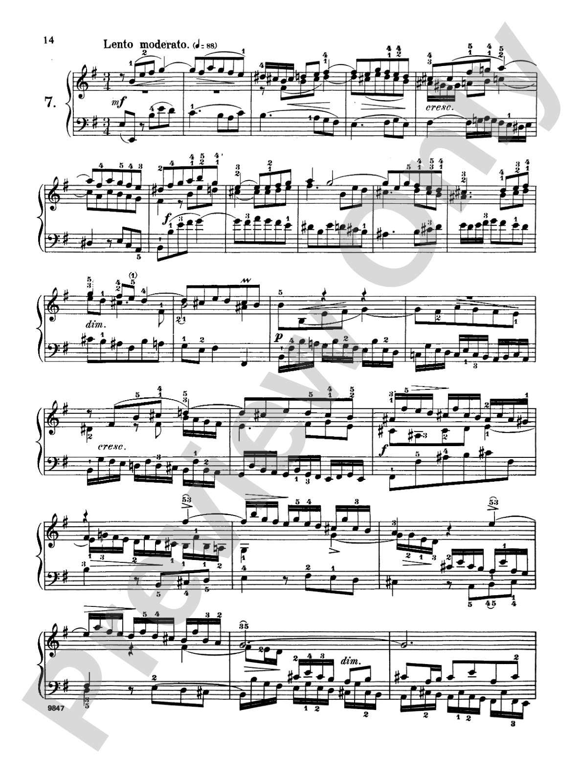 Bach: Fifteen Three-Part Inventions (Ed. Carl Czerny)