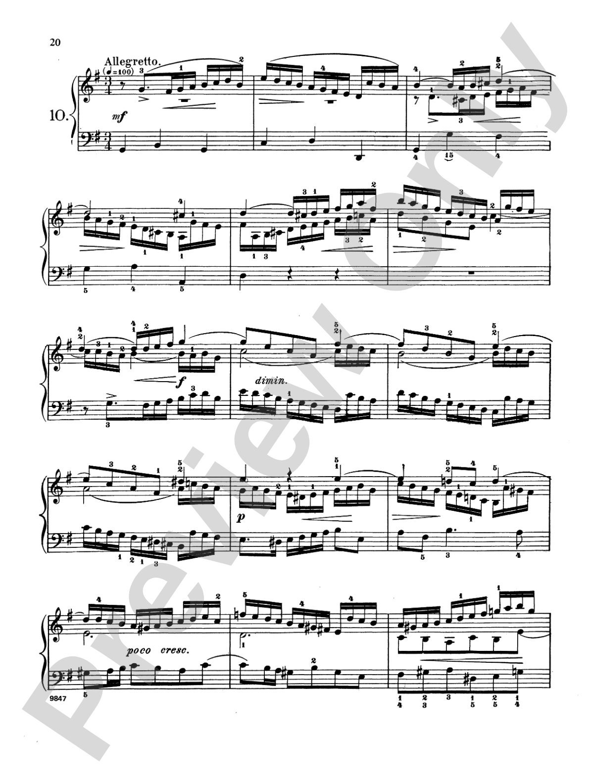Bach: Fifteen Three-Part Inventions (Ed. Carl Czerny)