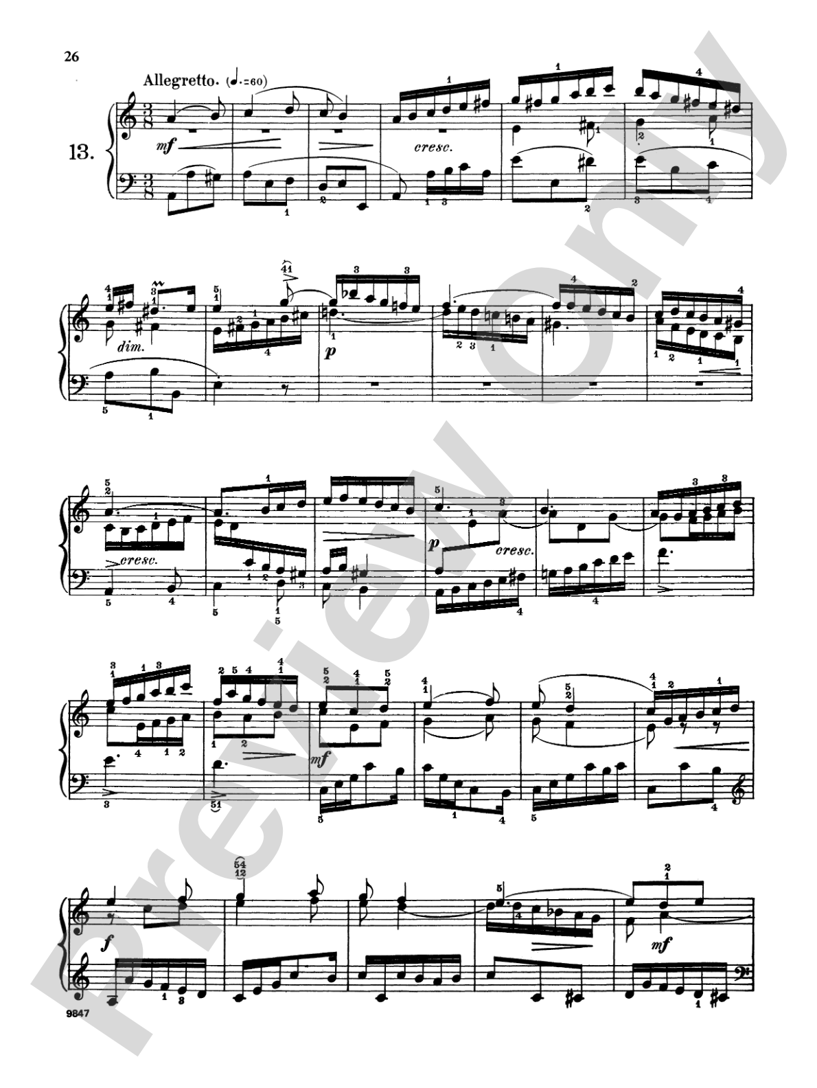 Bach: Fifteen Three-Part Inventions (Ed. Carl Czerny)