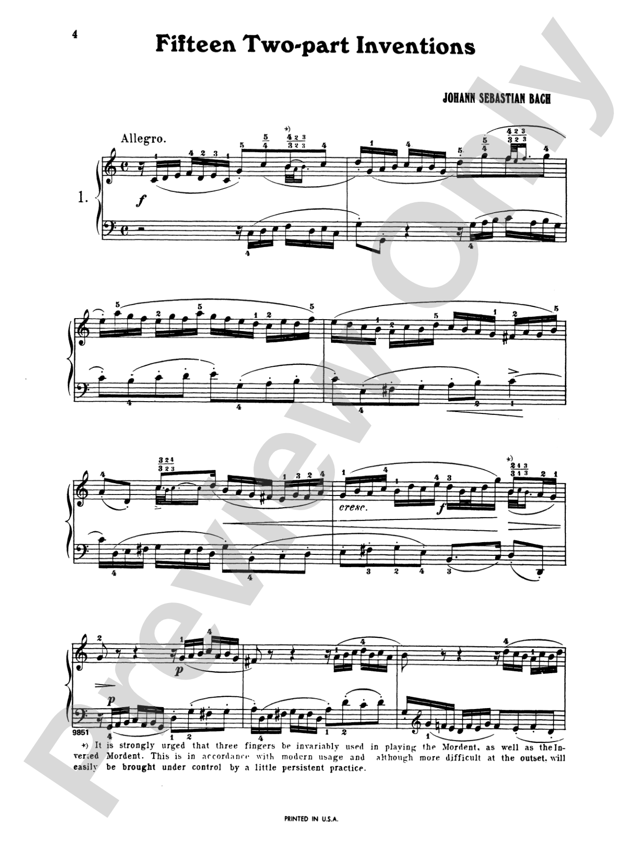 Bach: Two-Part Inventions (Ed. Mason)