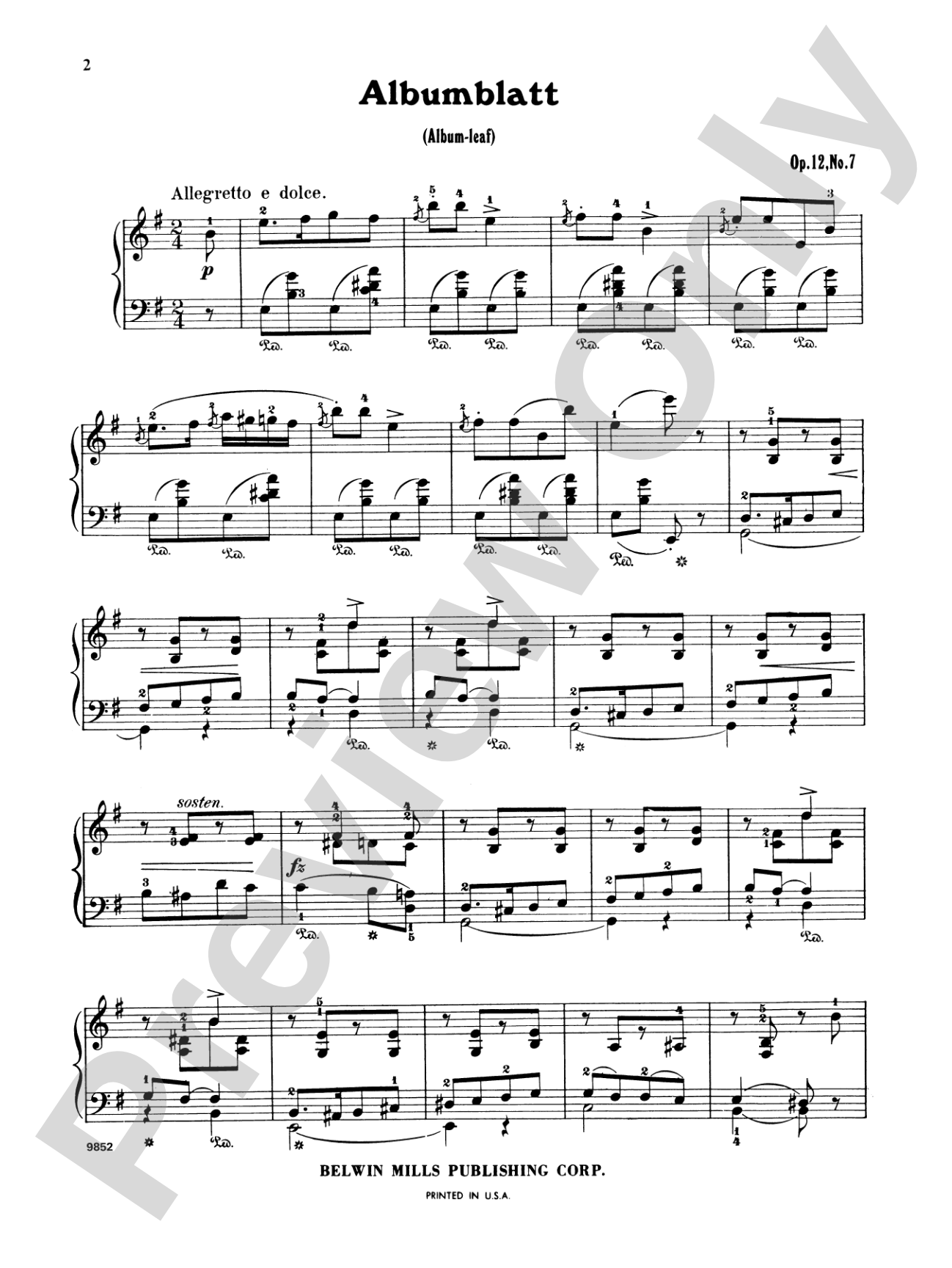 Grieg: Selected Compositions (Volume I)