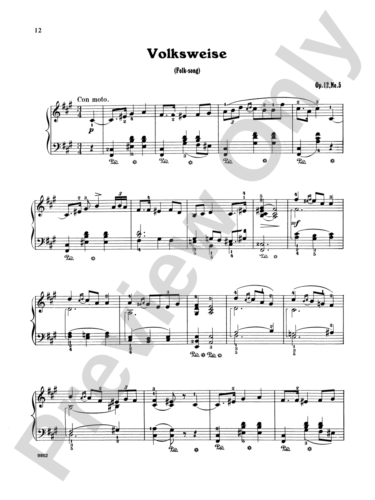Grieg: Selected Compositions (Volume I)