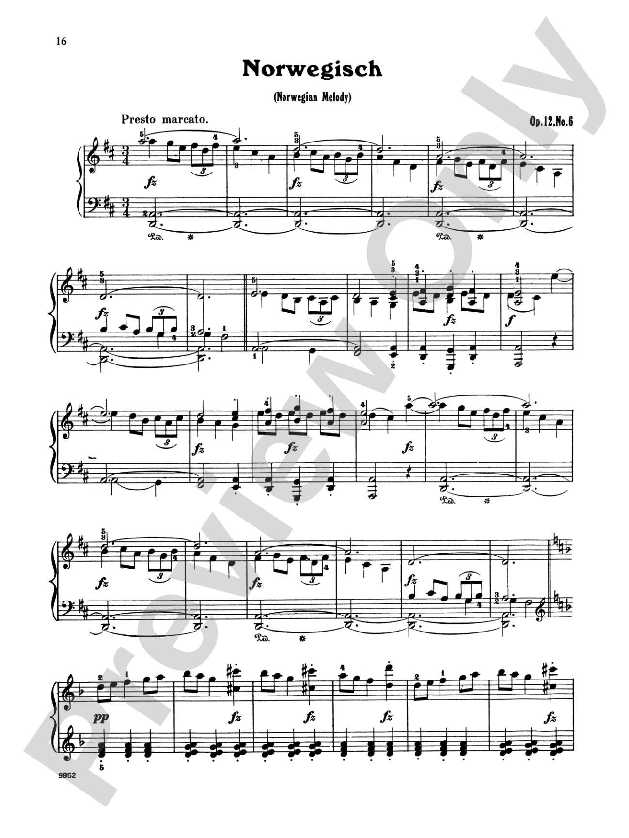Grieg: Selected Compositions (Volume I)