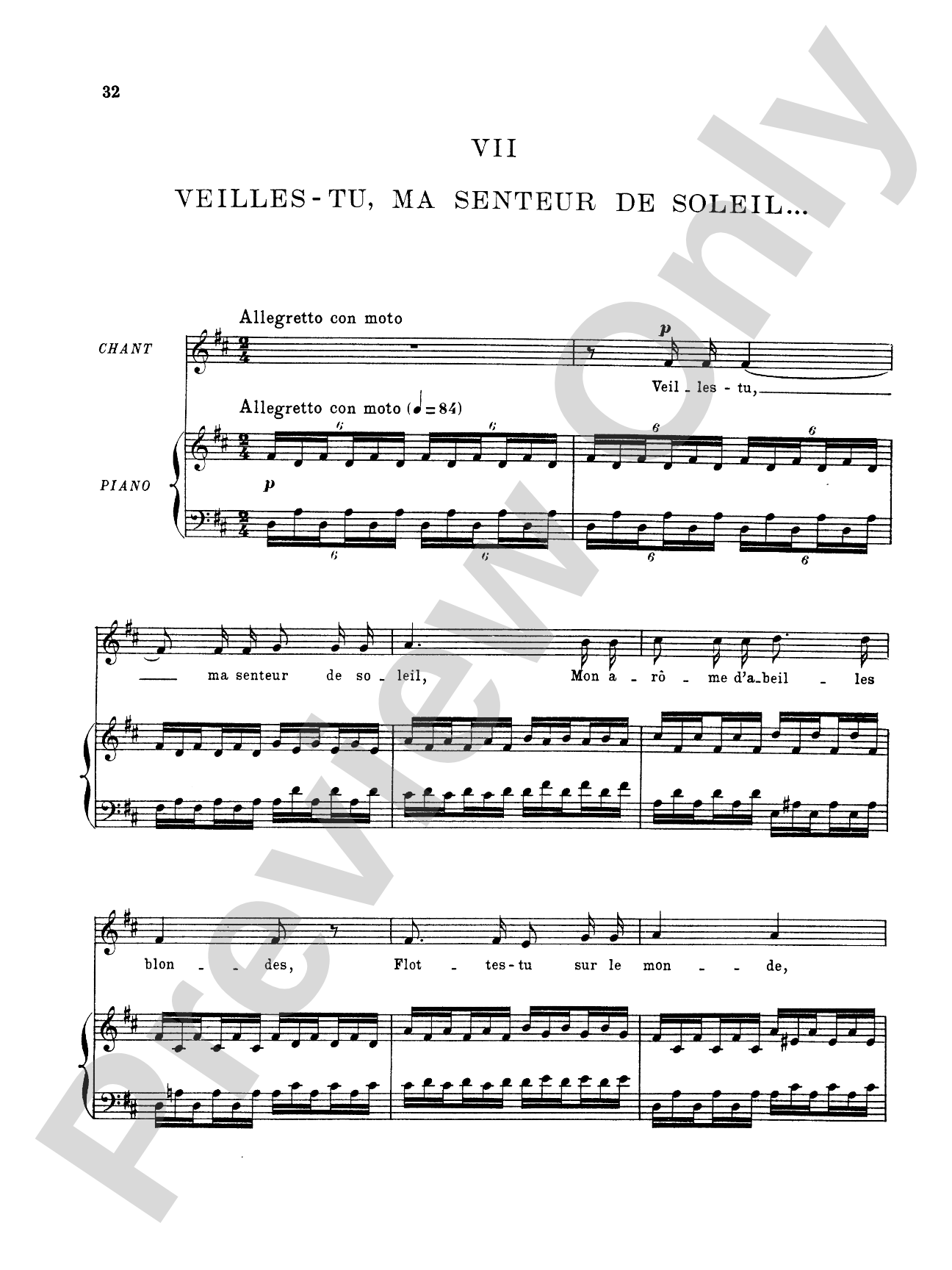 Fauré: La Chanson D'Eve (French)