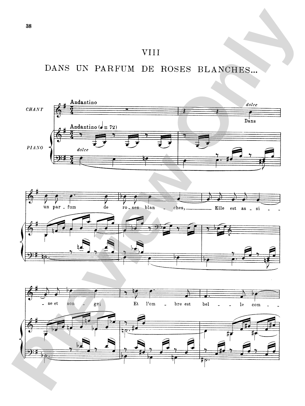 Fauré: La Chanson D'Eve (French)