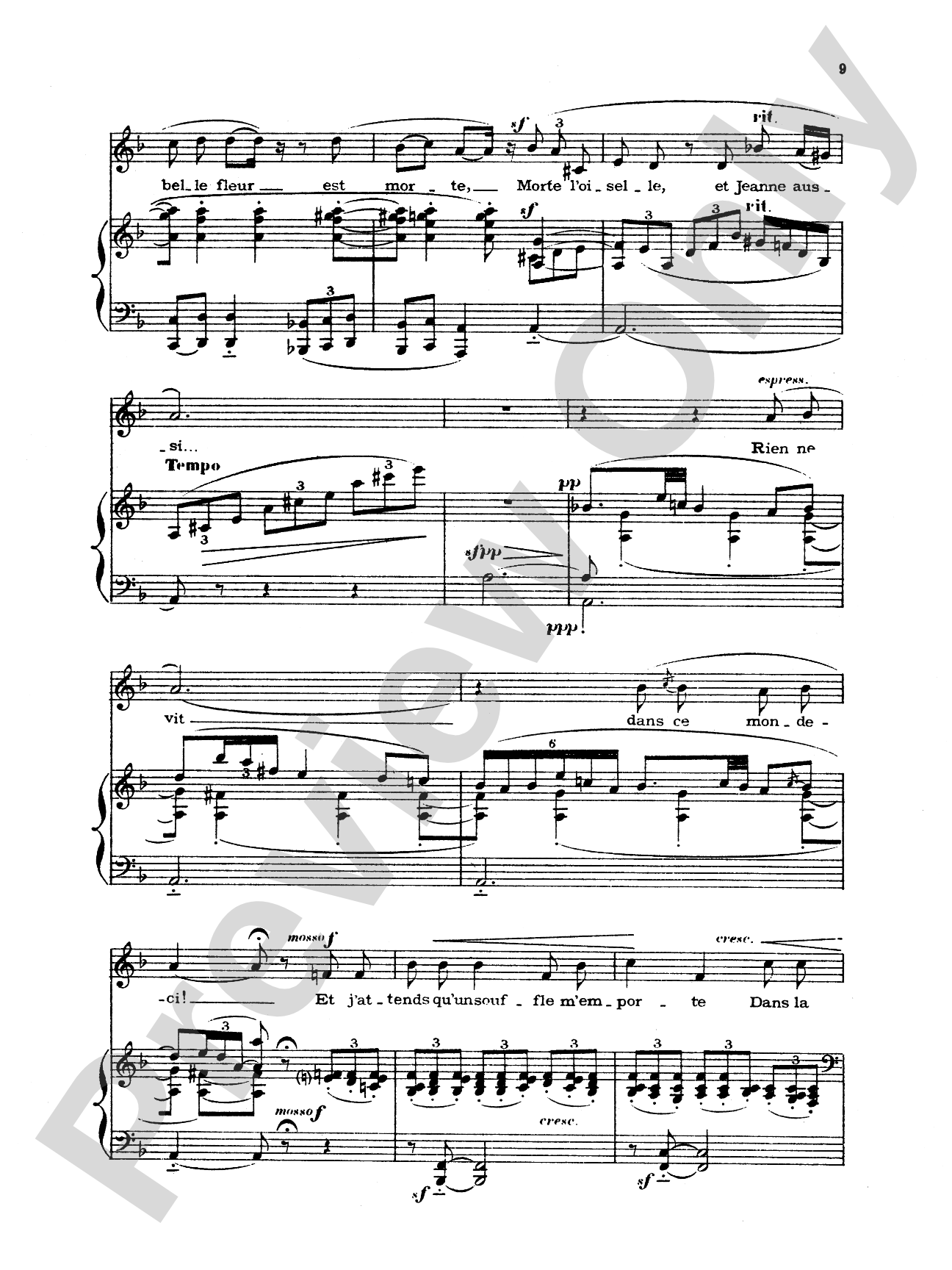 Chabrier: Recueil de Melodies: Vocal Book