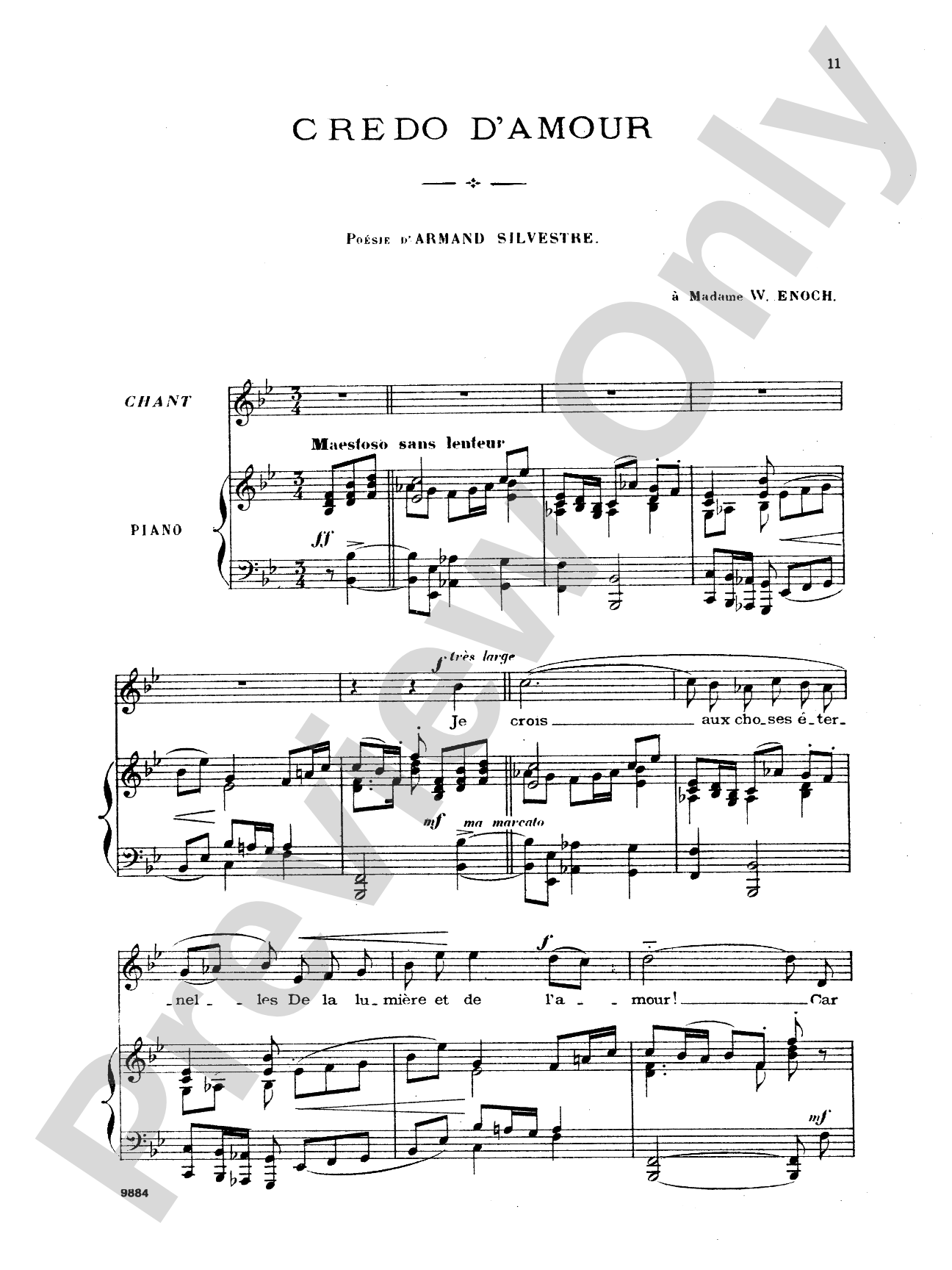 Chabrier: Recueil de Melodies