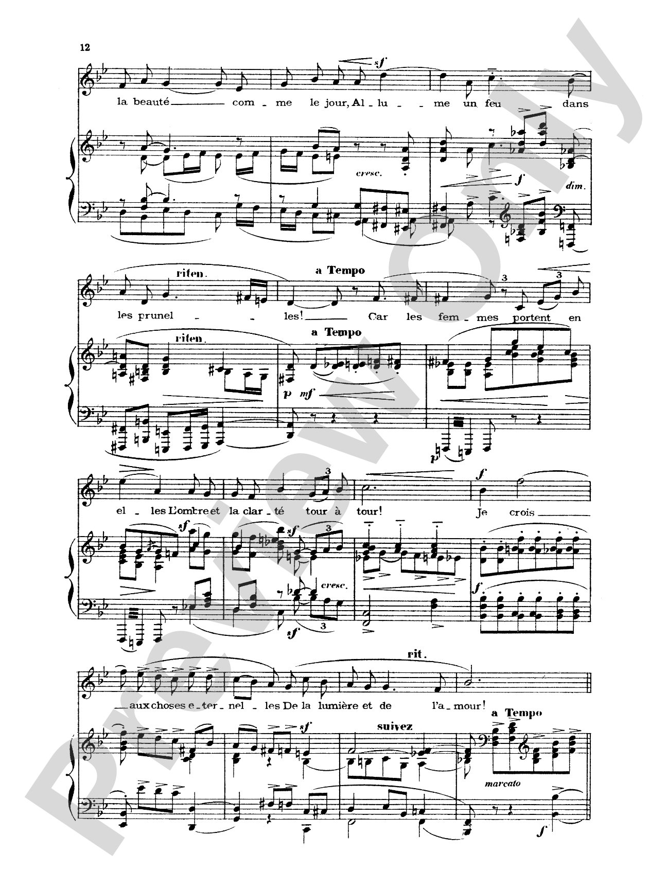 Chabrier: Recueil de Melodies
