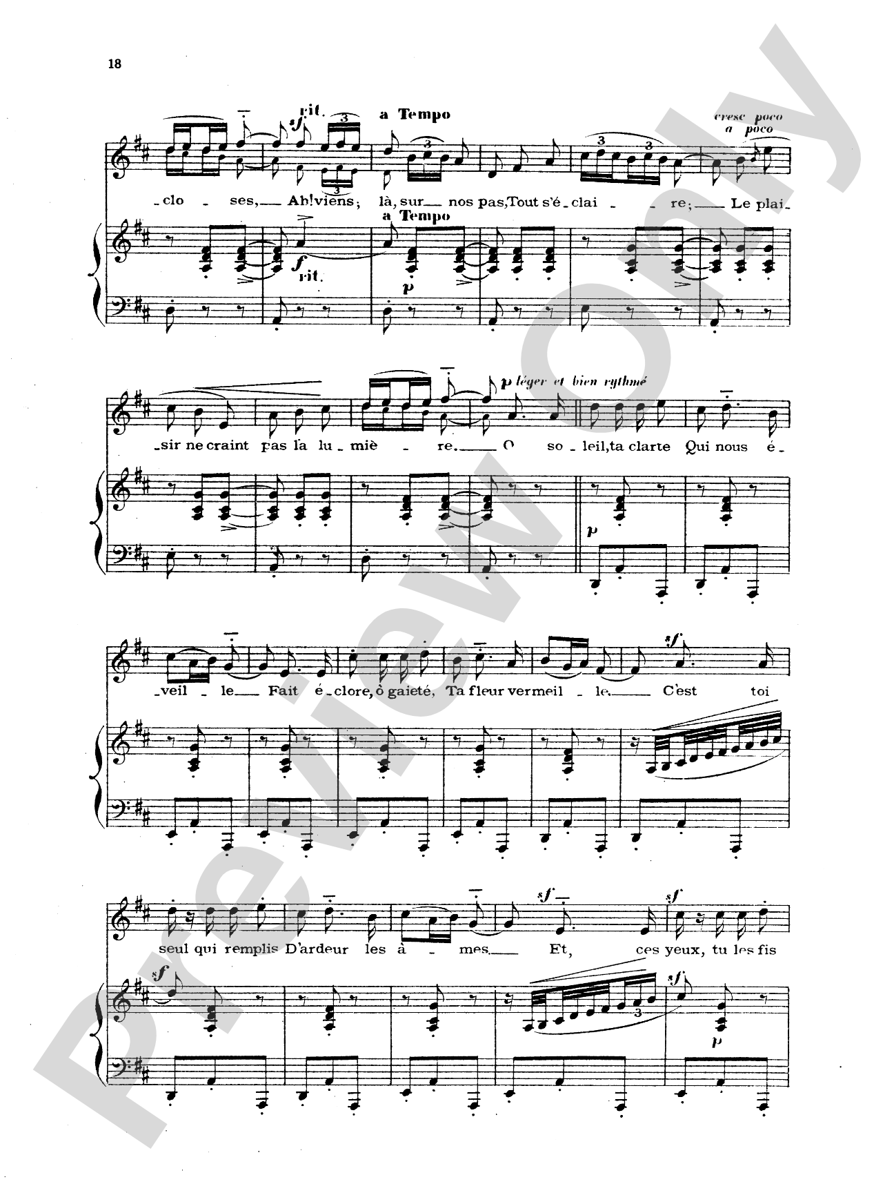 Chabrier: Recueil de Melodies