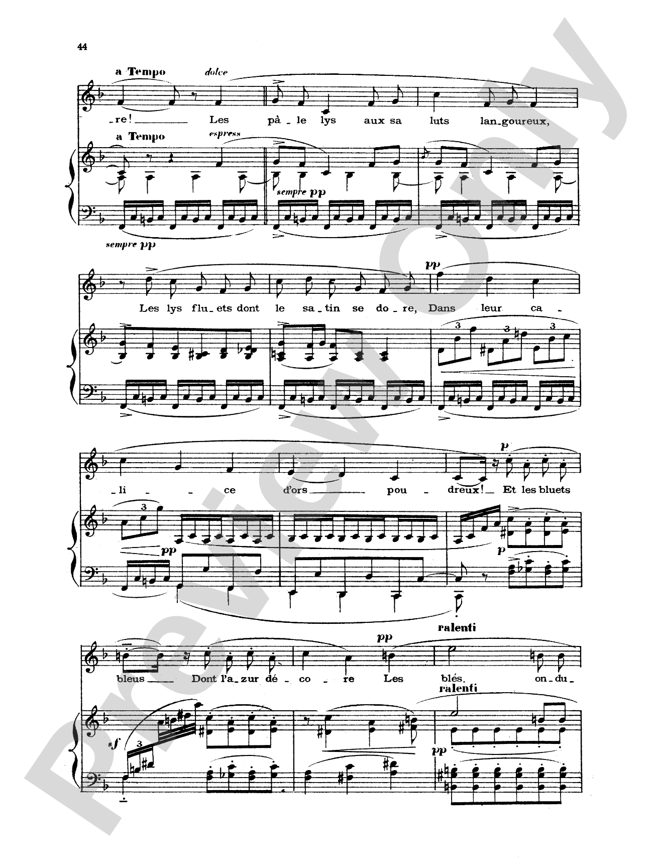Chabrier: Recueil de Melodies