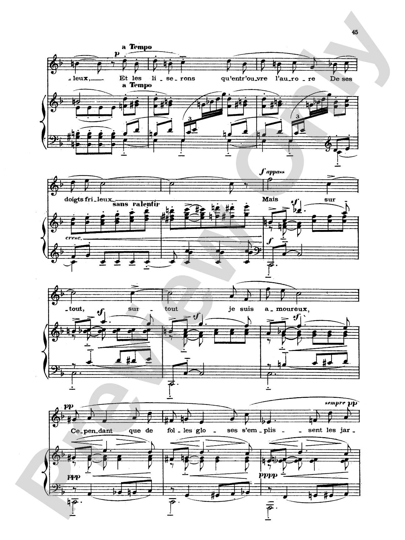 Chabrier: Recueil de Melodies