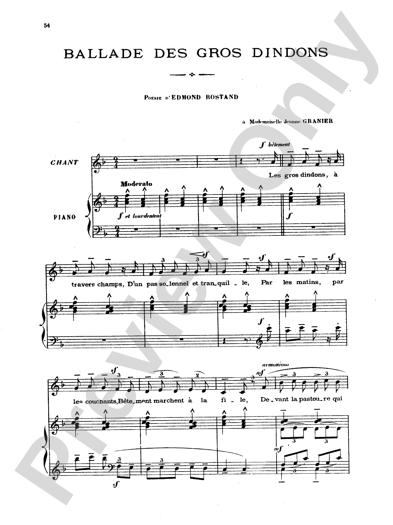 Chabrier: Recueil de Melodies