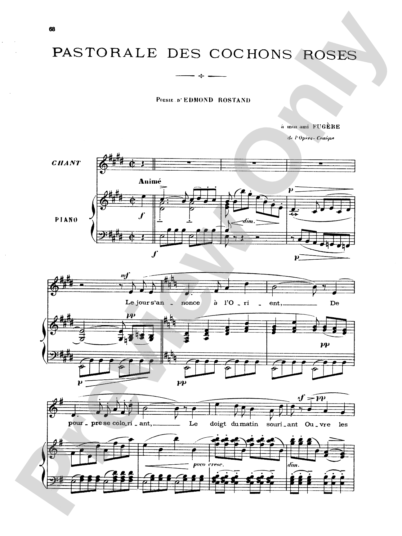 Chabrier: Recueil de Melodies