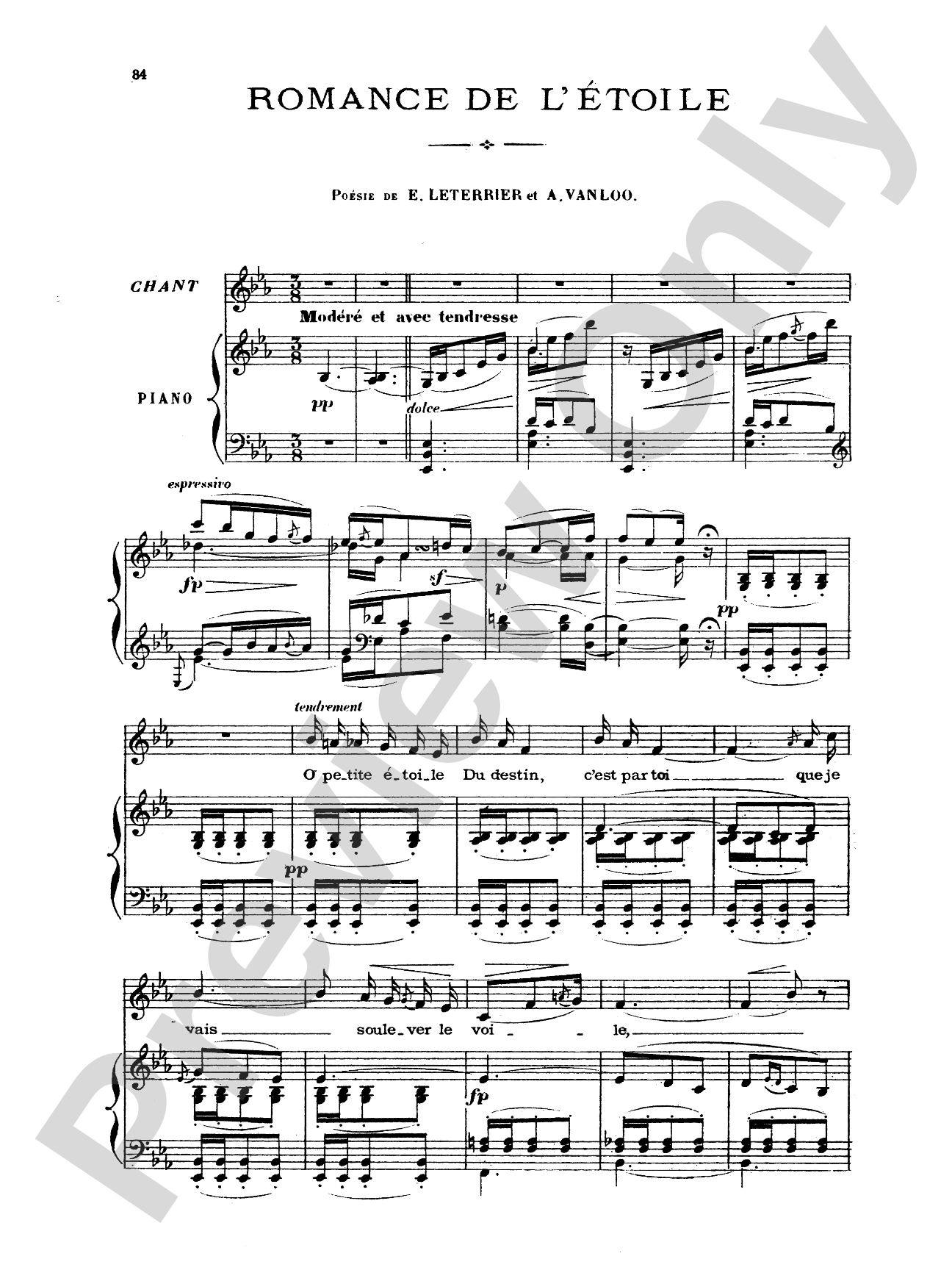 Chabrier: Recueil de Melodies
