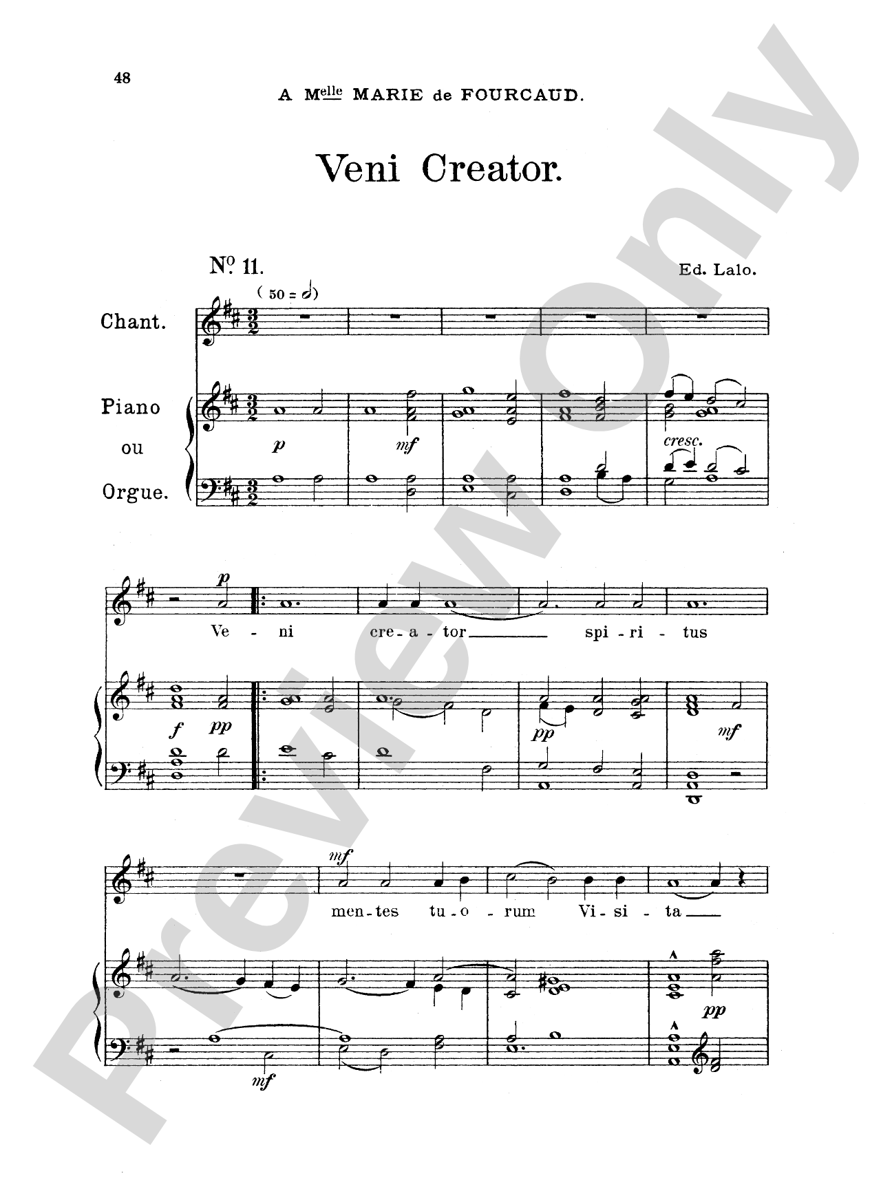 Lalo: Songs for Voice and Piano (French)