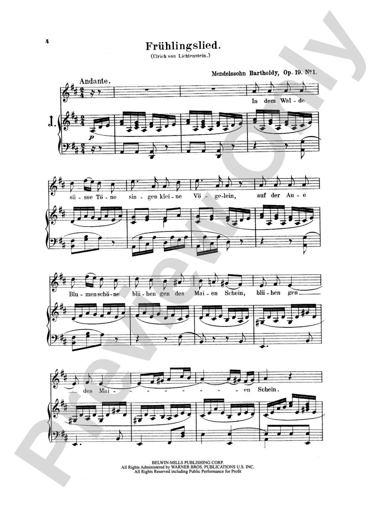 Mendelssohn: 79 Songs, High Voice (German): High Voice Book