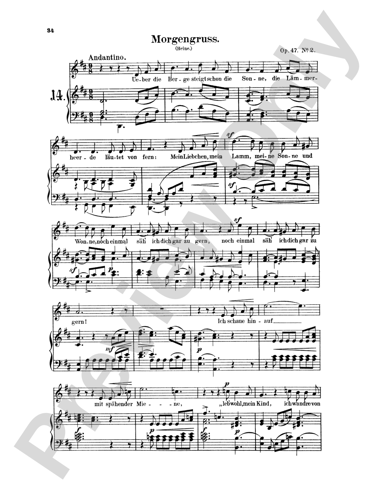 Mendelssohn: 79 Songs, High Voice (German)