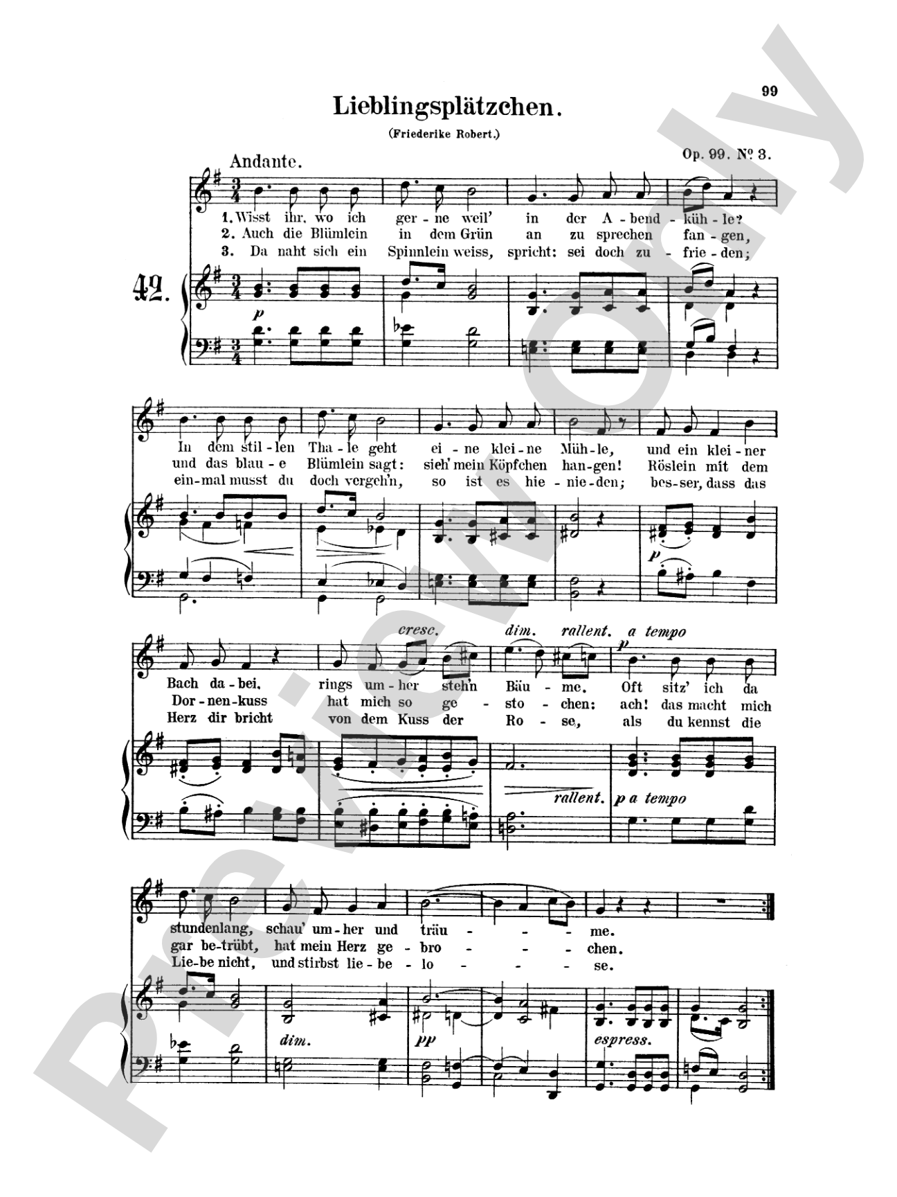 Mendelssohn: 79 Songs, High Voice (German)