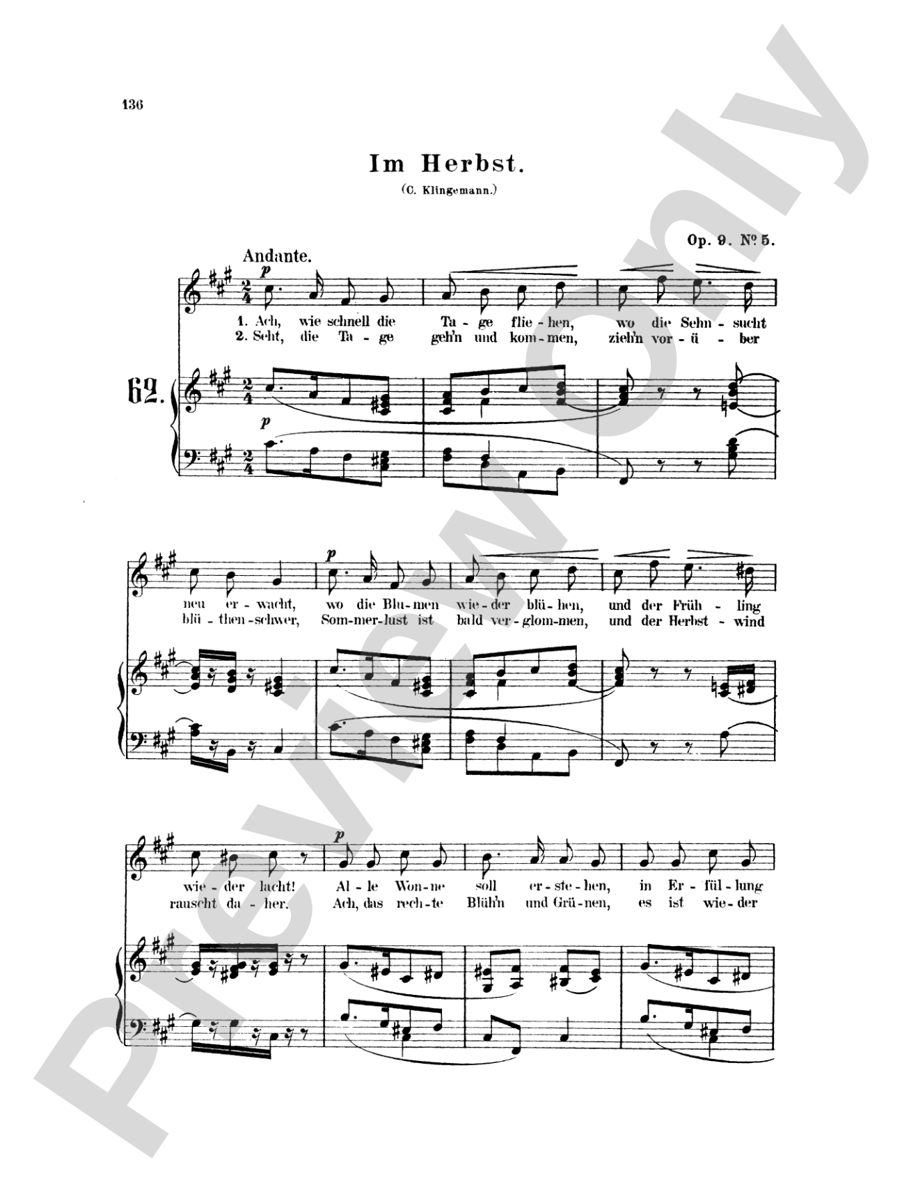 Mendelssohn: 79 Songs, High Voice (German)