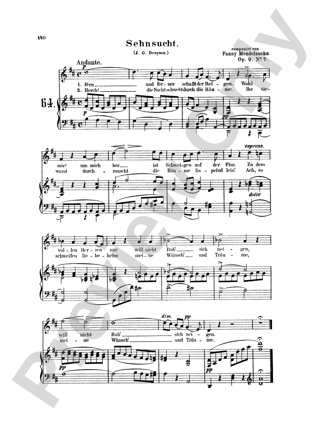 Mendelssohn: 79 Songs, High Voice (German)