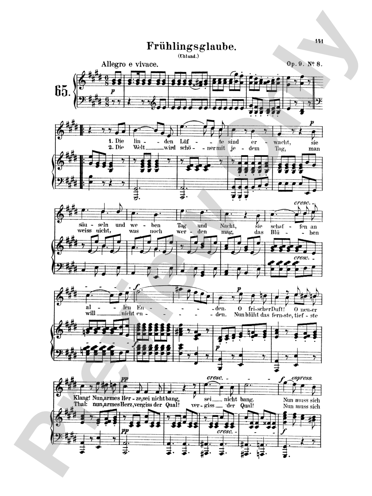 Mendelssohn: 79 Songs, High Voice (German)