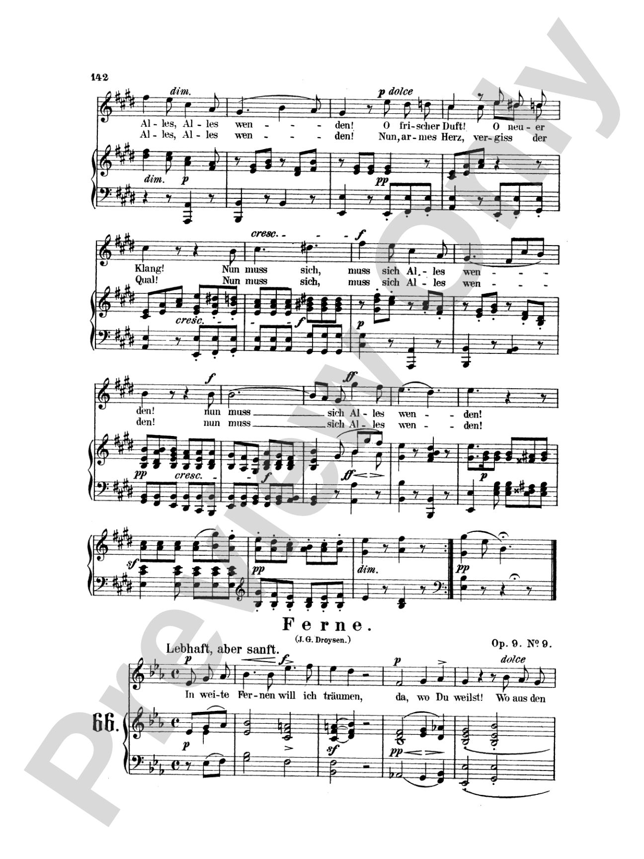 Mendelssohn: 79 Songs, High Voice (German)