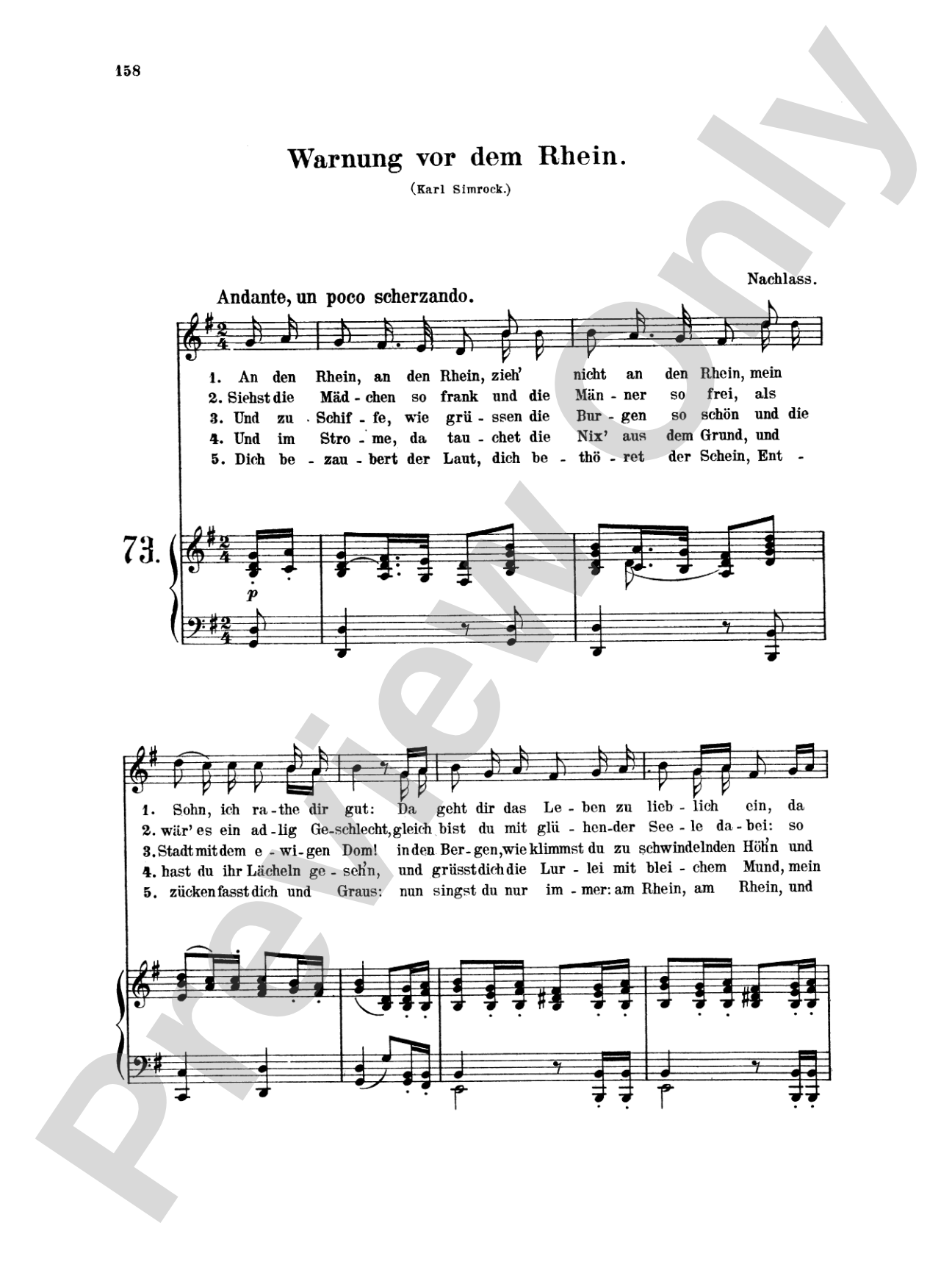 Mendelssohn: 79 Songs, High Voice (German)