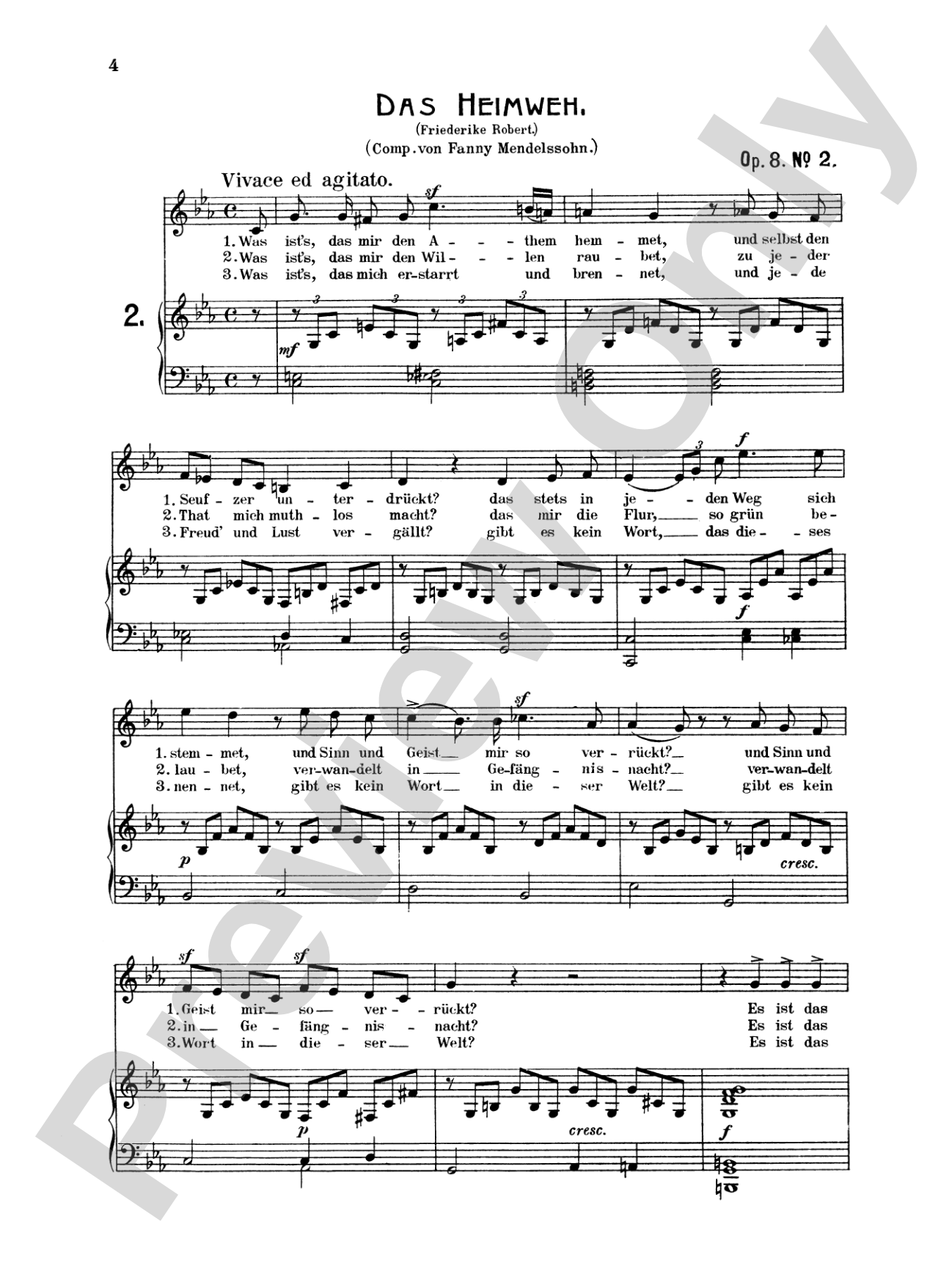 Mendelssohn: 79 Songs, Medium Voice (German)