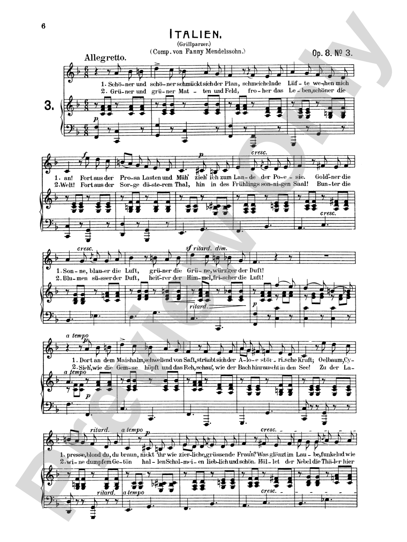 Mendelssohn: 79 Songs, Medium Voice (German)