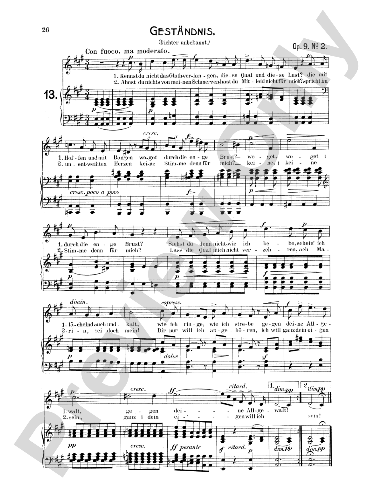 Mendelssohn: 79 Songs, Medium Voice (German)