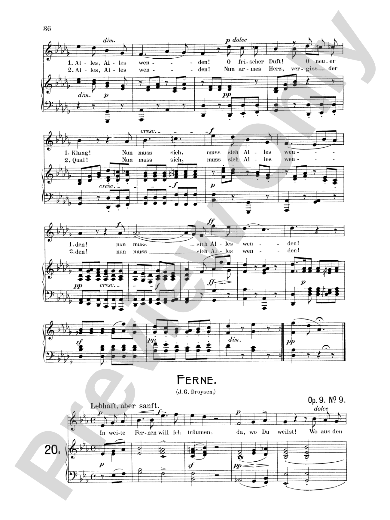 Mendelssohn: 79 Songs, Medium Voice (German)